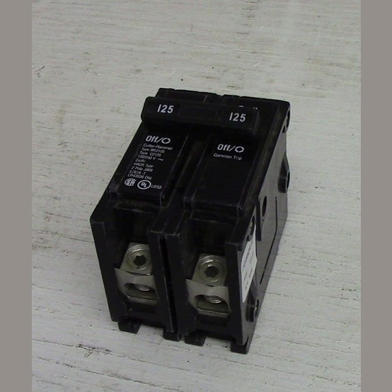 New Cutler Hammer 2 Pole 125 Amp Pushin Breaker For Sale