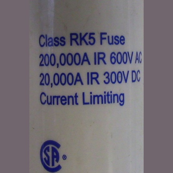Used Gould TriOnic 60 Amp Class RK5 Fuse For Sale
