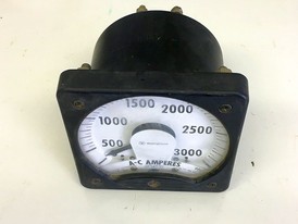 Westinghouse 0-3000 Amp Analog Ammeter