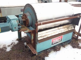 Dings 30 x 48 Wet Drum Magnetic Separator