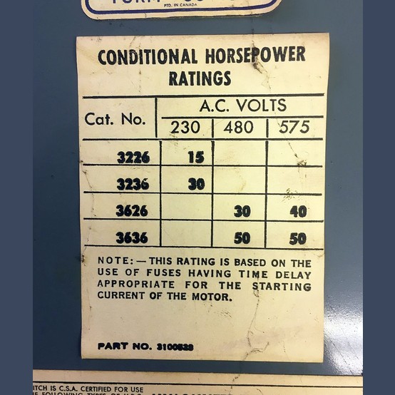 Used Amalgamated Electric 100 Amp Fusible Disconnect For Sale