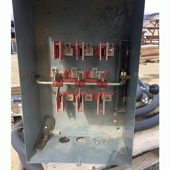 Used Square D 200 Amp Fusible Manual Transfer Switch For Sale