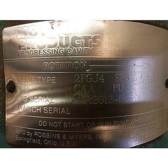 Robbins & Myers Moyno Progressing Cavity Pump Supplier Worldwide Used