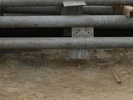 6 in. X 15 in. long Galvanized Steel Pipe 