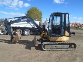 Mini excavadora John Deere 50D del 2007 