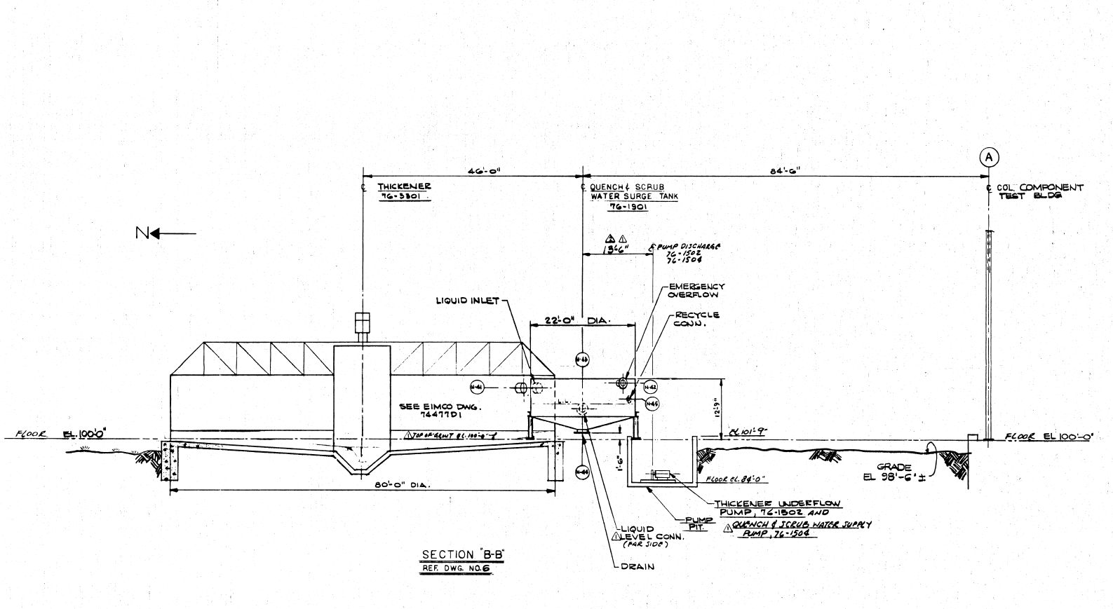 Eimco Thickener Supplier Worldwide Used Eimco 80 ft Thickener For Sale