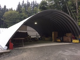 Galera de Acero Quonset de 40 ft x 25 ft