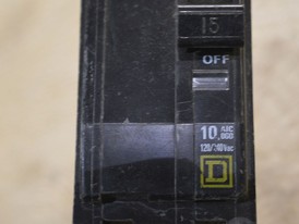 Square D 2 Pole 15 Amp Breaker