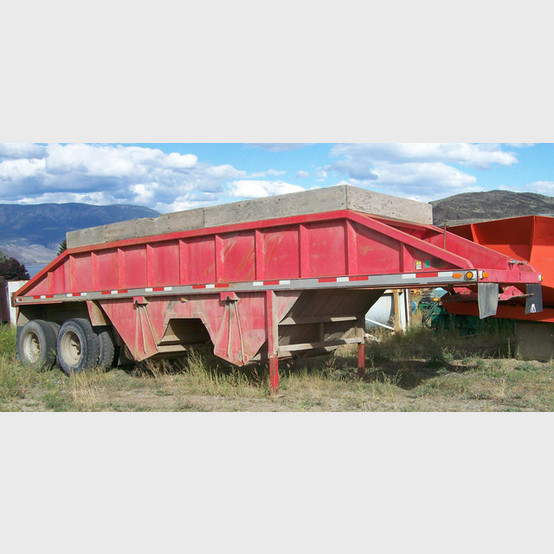 Decap Belly Dump Trailer. 8 Ft.W x 32 Ft.L x 8 Ft.H. Air Operated Clam