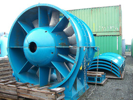 Used Electric Ventilation Fan. 112 in. Dia Mine Fan.