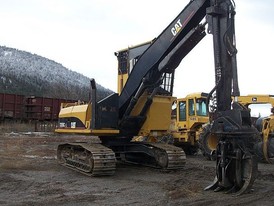 Used Cat Excavator - Log Loader. Model: 320C. New Rails.