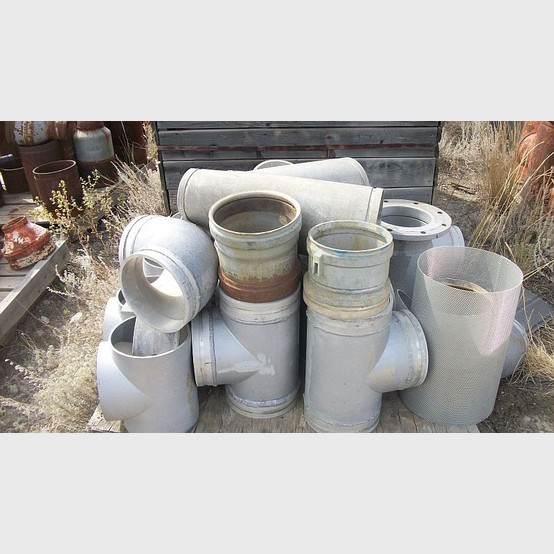 Used Pipe Fittings. 8 in. Aluminum Grooved Elbows.