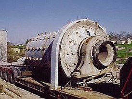 6 foot x 12 foot Hardinge Rod Mill, c/w motor reducer drive