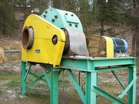 Hardinge Sag Mill.6 ft. Dia. x 2 ft. Long.25 HP Motor, Falk Reducer.Grate Discharge. Mounted On Stand.