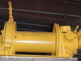 Used Ingersoll Rand Air (Tugger) Hoist. Model: K6UL.  10,000 lb. Drum Pull.