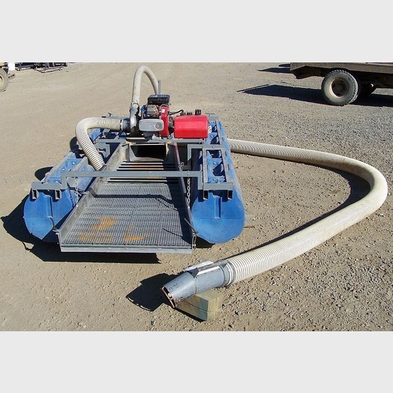 Dahlke Dredge Mfg. 7 inch floating dredge. Comes with 20hp gas drive pump  and gast oil free air supply compressor.