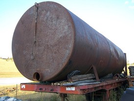 9500 Gallon Steel Water Storage Tank