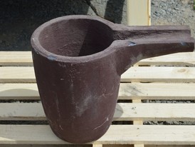 Bullion Crucible with Pour Spout