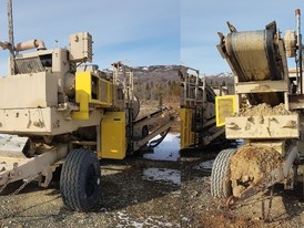 Cedarapids Portable Crushing Plant with Jaw and Rolls Crushers