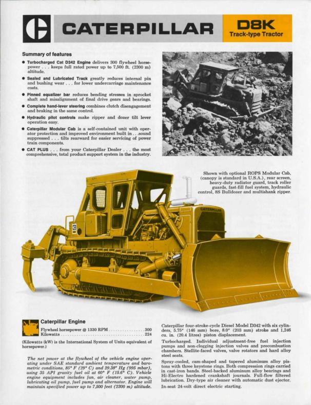 CAT D8K Dozer