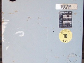 10 KVA 480 - 120/240 Single Phase Indoor Dry Hammond Transformer