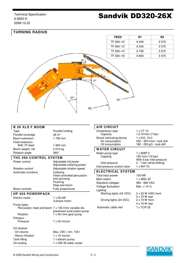 Sandvik DD320 2 Boom Jumbo Drill
