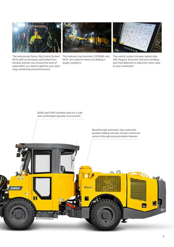 2012 Epiroc Atlas Copco Simba S7D Long-hole Production Drill Rig
