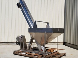 8 in. Wide x 11 ft. Long Incline Belt Conveyor W/ Loading Hopper