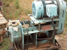 Used Sala Slurry Pump. Model: STHM-22WFR. Supplied with a 7.5 HP 575 Volt Motor