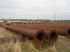 Tubería de Dragado de Acero de 18in. 