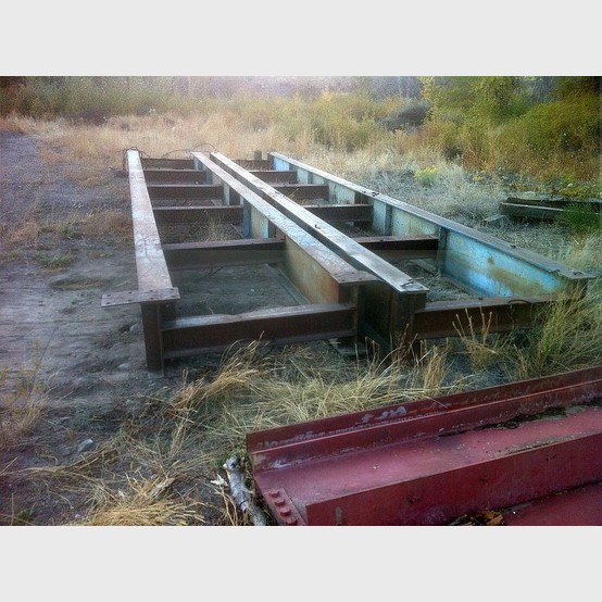 Used Steel. 5 ft. wide x 33 ft. long Bridge Frames. Constructed with 21