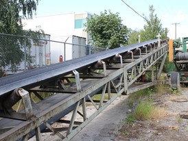 36 inch x 80 ft Radial Stacking Conveyor